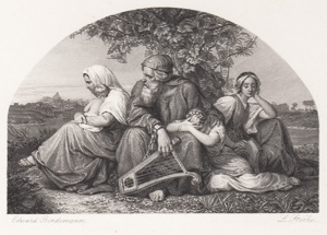 Art & Song steel engraving from 1867